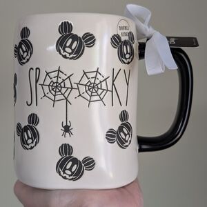 Rae Dunn x Disney SPOOKY Pumpkin Mickey Head Halloween Mug 🎃